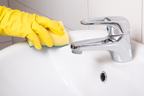 Keyboard navigation on an accessible cleaning services webpage