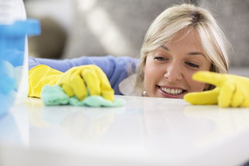 Local rug cleaning service in Norwood Green handling a delicate rug